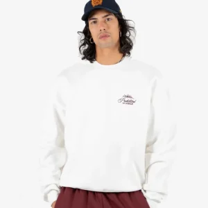 Sudadera Crew PROHIBITED LEAF - Off White