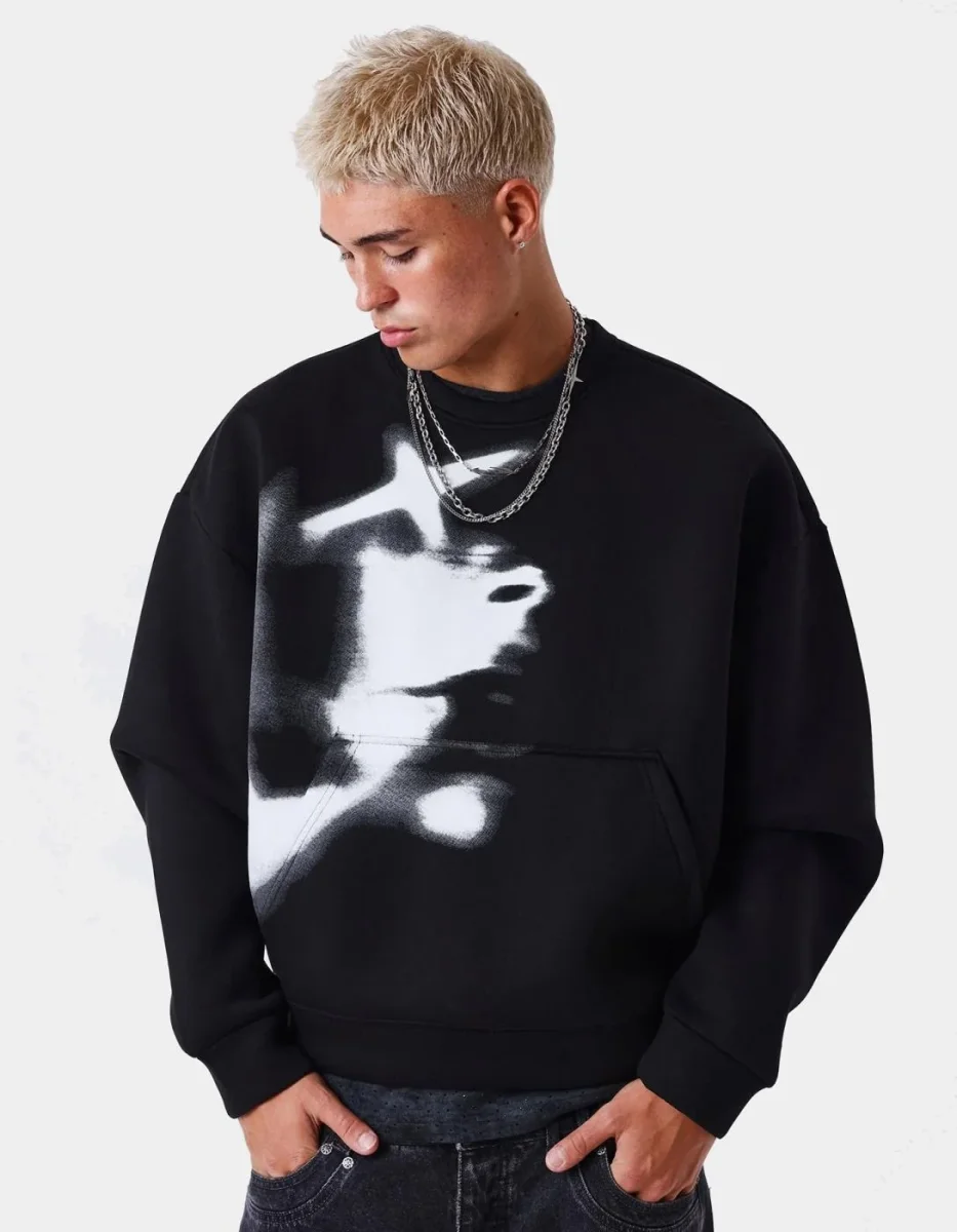 Sudadera Crew PXP 2622308 - Black - Imagen 2