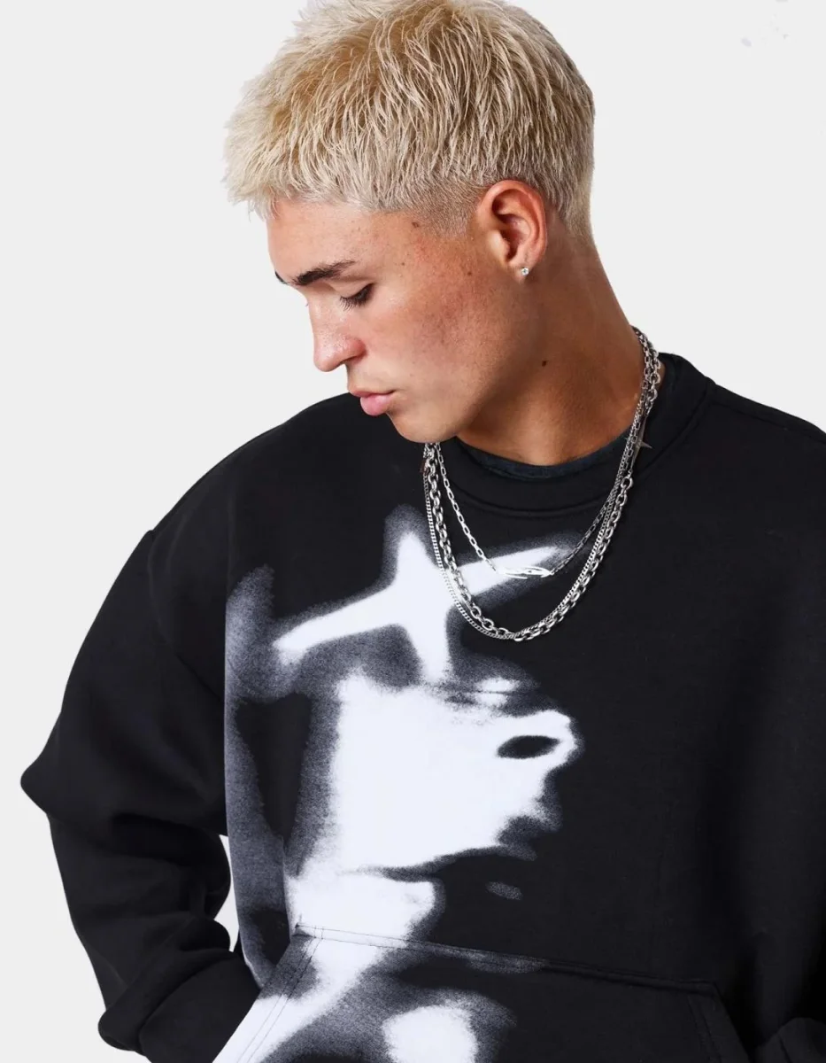 Sudadera Crew PXP 2622308 - Black - Imagen 7