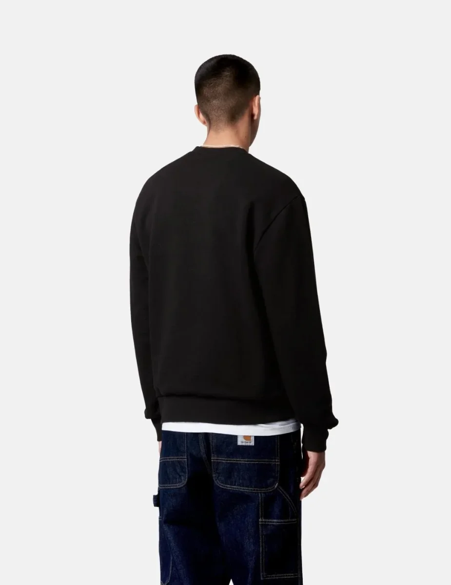 Sudadera Crew CARHARTT WIP SCRIPT EMBROIDERY - Black / White - Imagen 5