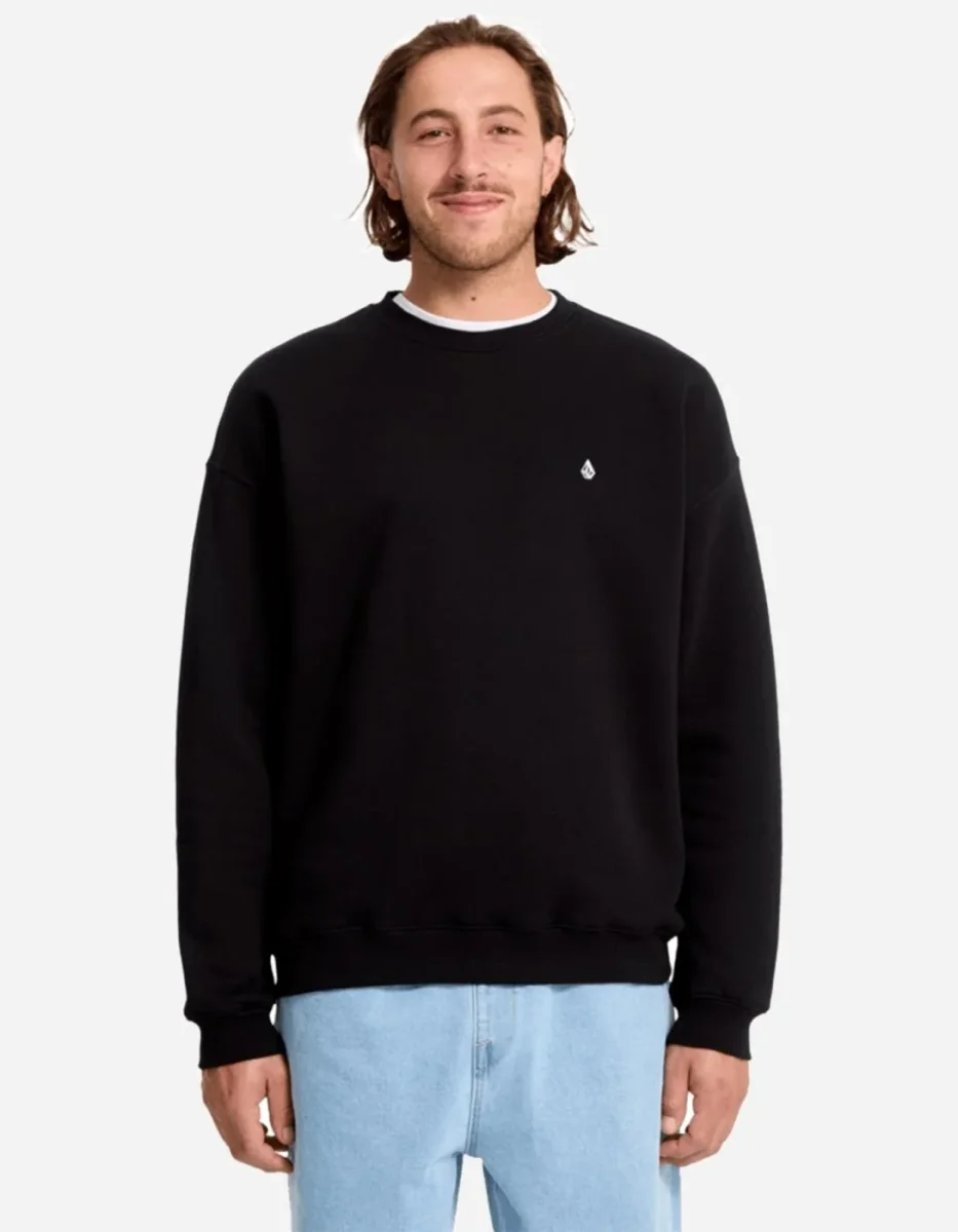 Sudadera Crew SINGLE STONE - Black - Imagen 2