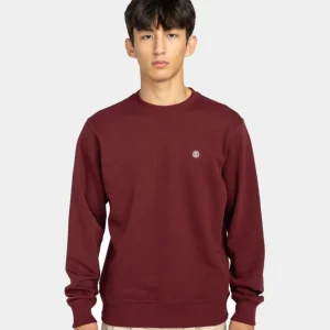 Sudadera ELEMENT Crew ICON EMBROIDERY - Zinfandel