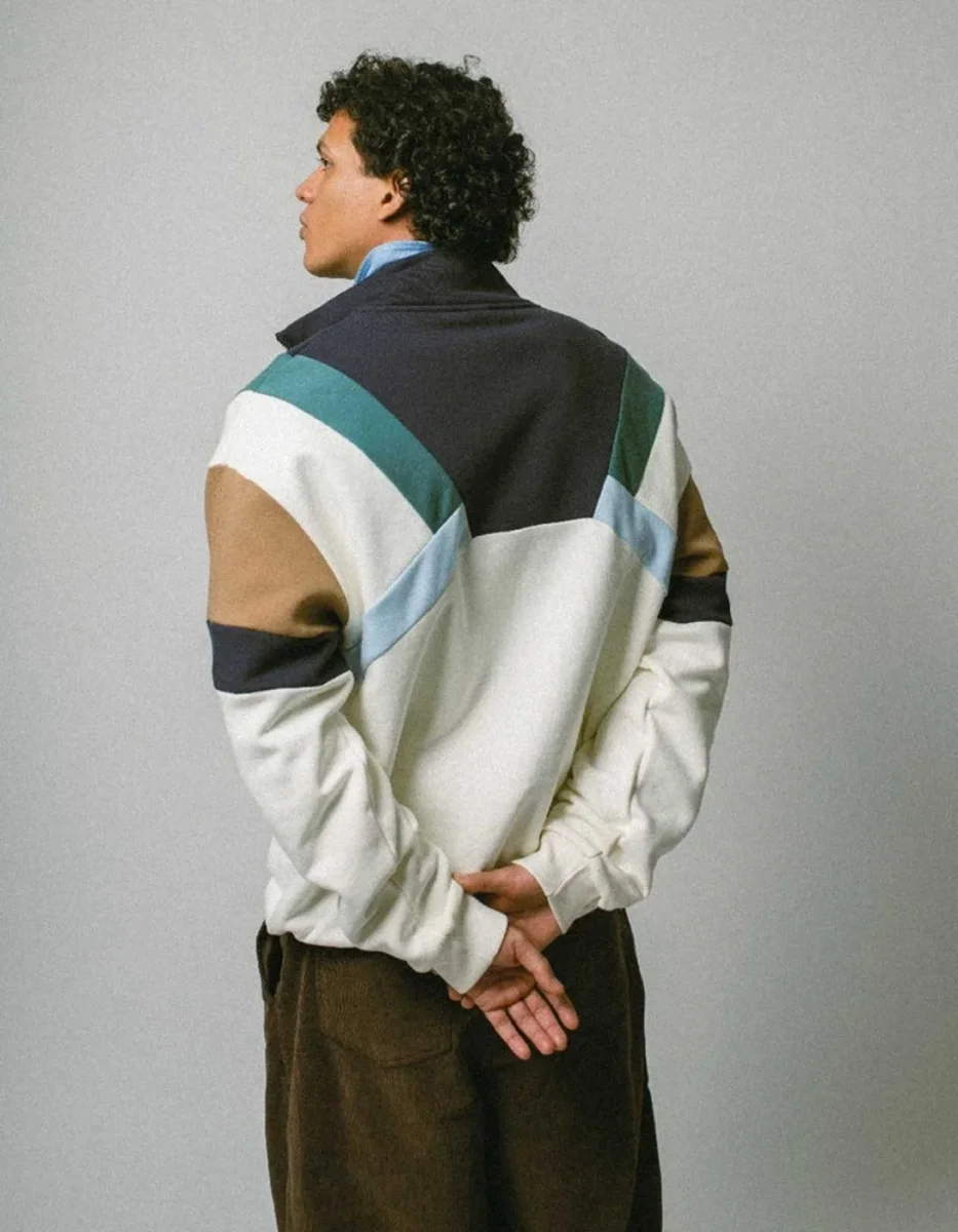 Sudadera KAOITKO Crew ALECK - Ivory/Navy - Imagen 5