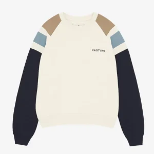 Sudadera KAOTIKO Crew ROCCO - Ivory/Navy
