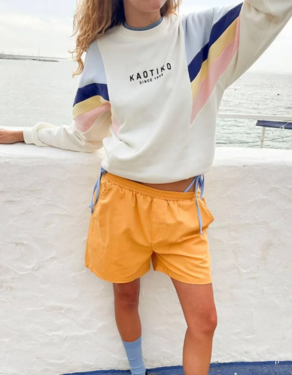 Sudadera KAOTIKO GINGER - Ivory/Blue/Navy/Rose/Yellow - Imagen 4