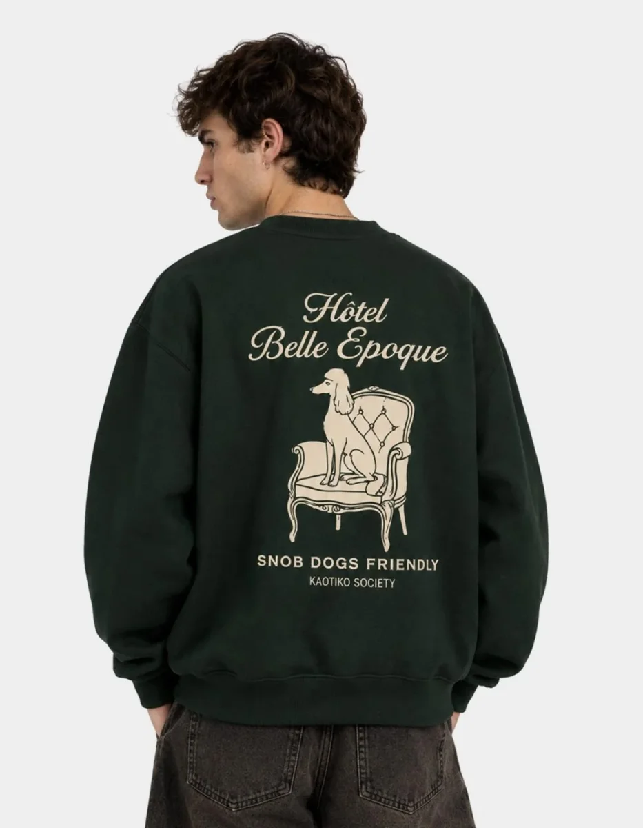 Sudadera KAOTIKO SNOB DOGS - Green - Imagen 2