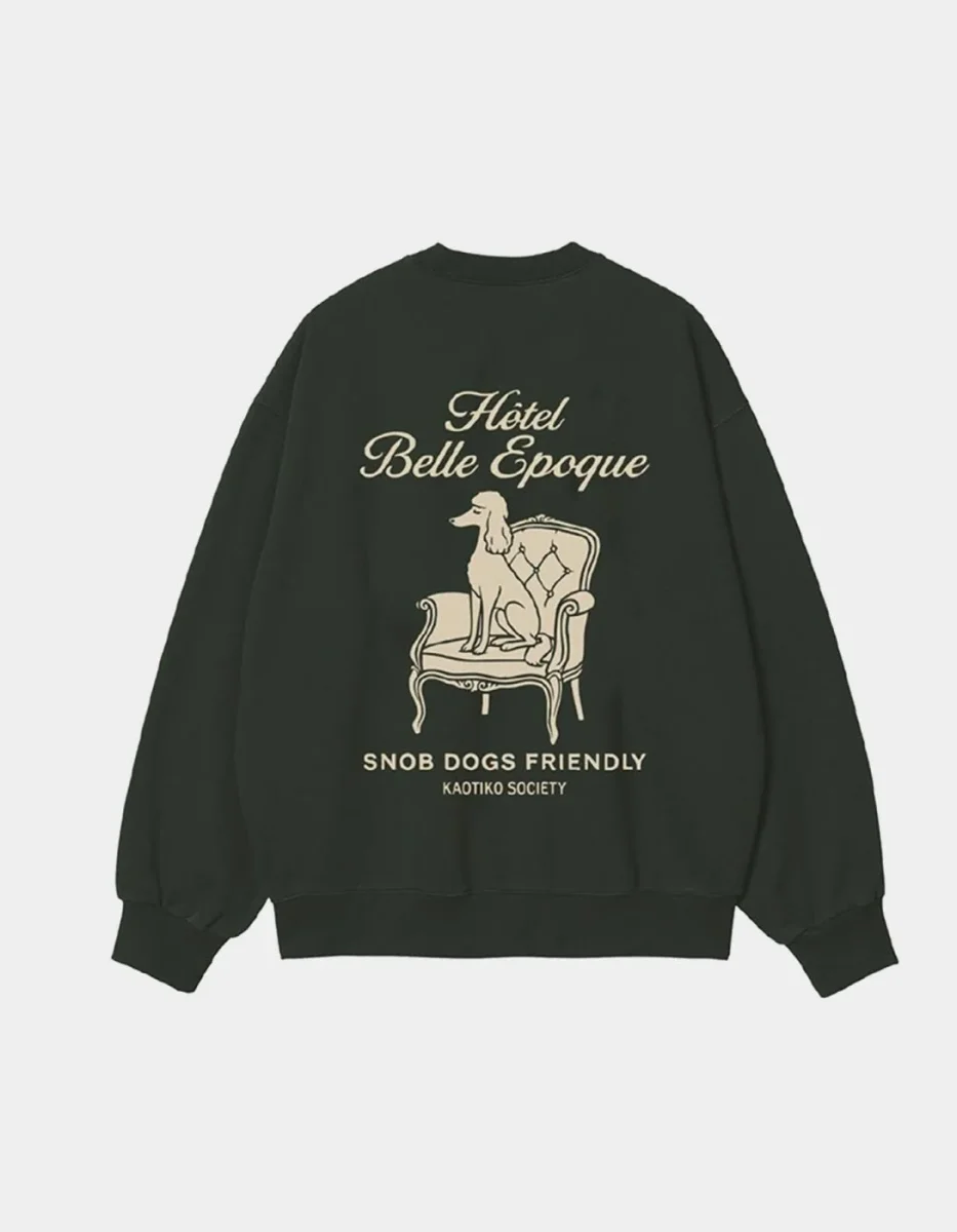 Sudadera KAOTIKO SNOB DOGS - Green - Imagen 4