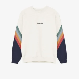 Sudadera KAOTIKO WALKER - Ivory/Heura/Steel/Saffron