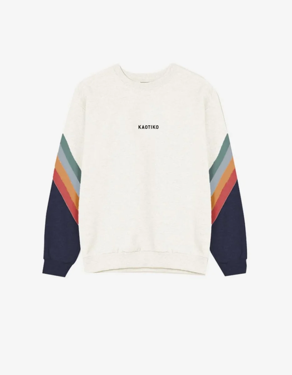 Sudadera KAOTIKO WALKER - Ivory/Heura/Steel/Saffron