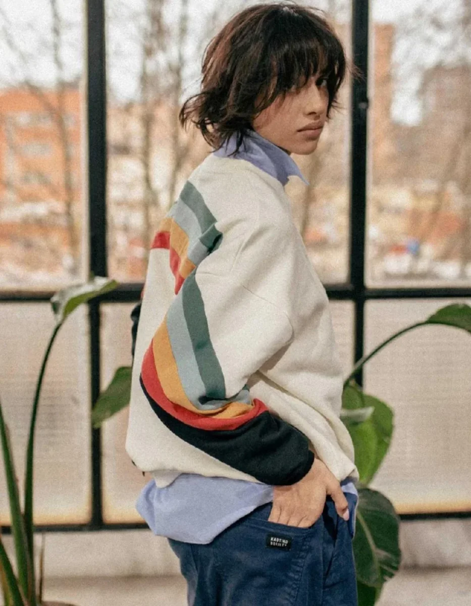 Sudadera KAOTIKO WALKER - Ivory/Heura/Steel/Saffron - Imagen 4