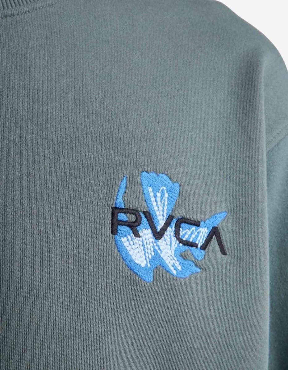 Sudadera RVCA Crew AF - Sage Leaf - Imagen 5