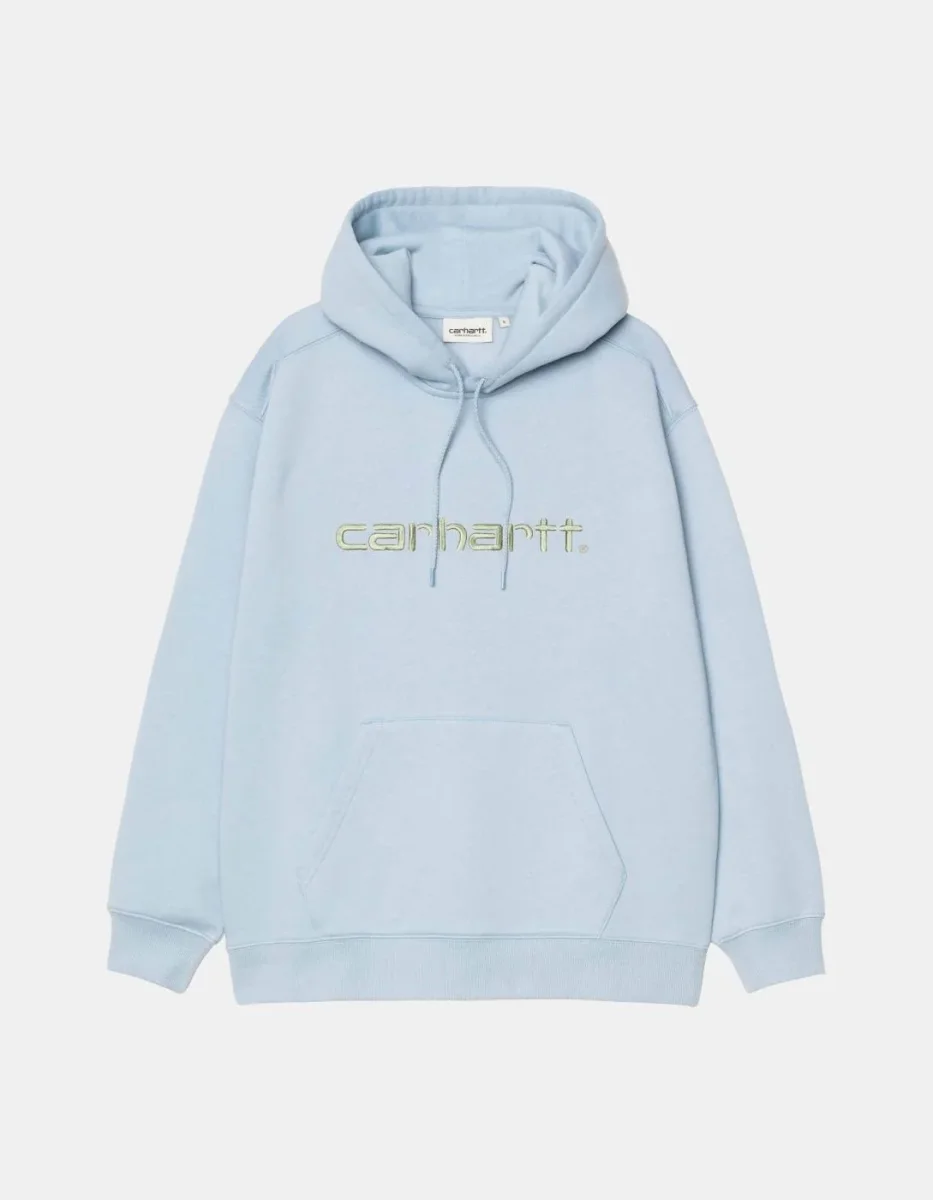 Sudadera CARHARTT WIP W' HOODED CARHARTT- Blue Fog / Pale - Imagen 5