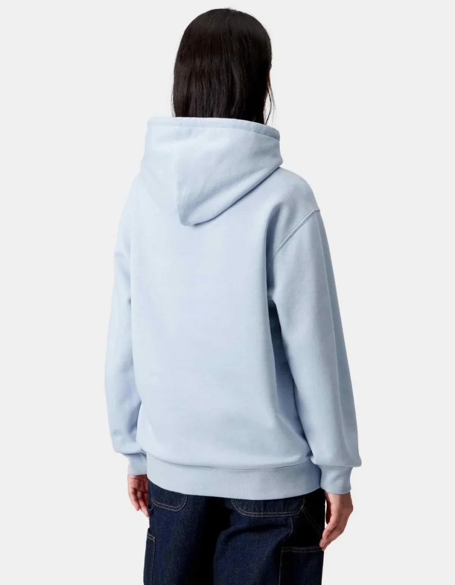 Sudadera CARHARTT WIP W' HOODED CARHARTT- Blue Fog / Pale - Imagen 3