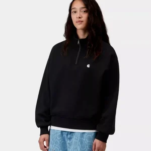 Sudadera CARHARTT WIP W' CASEY HIGH NECK - Black / Silver