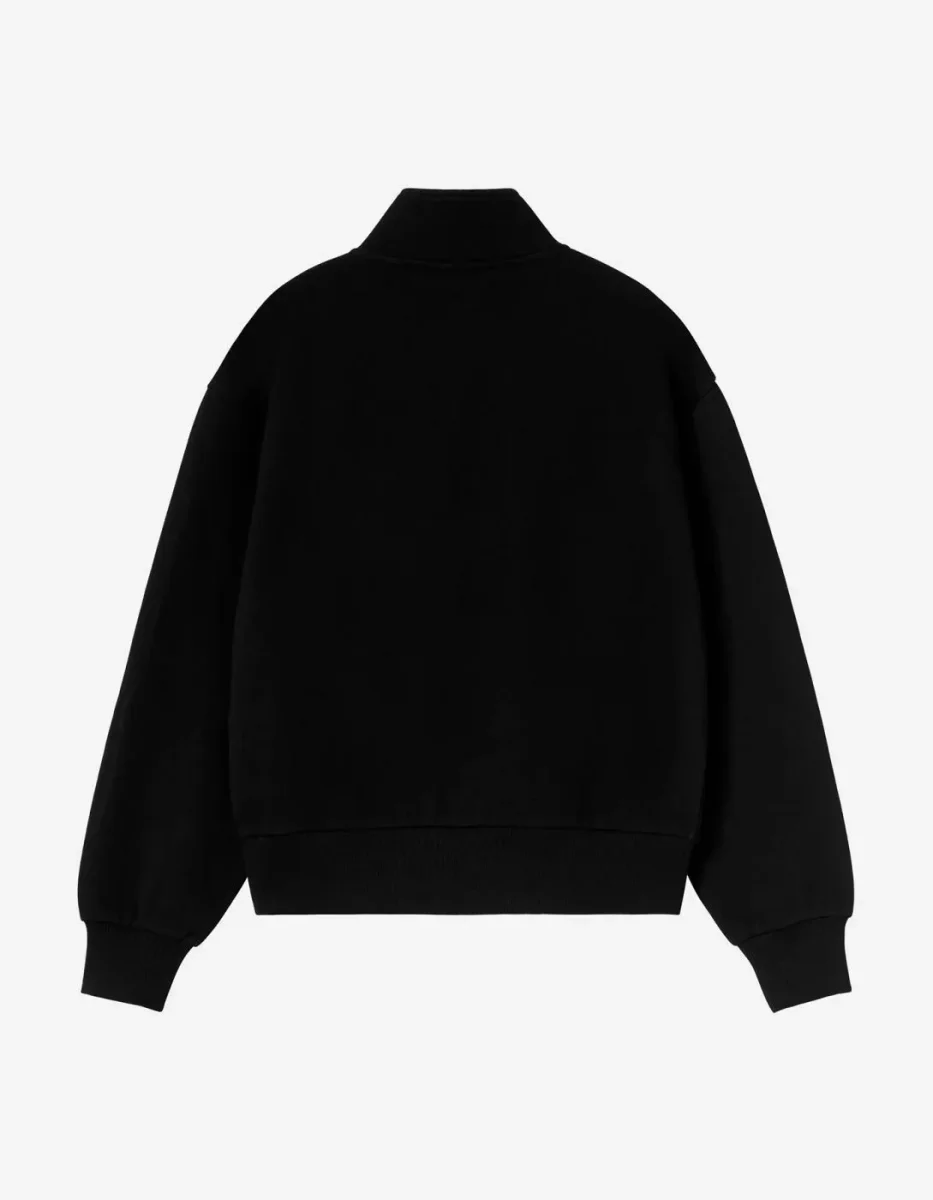 Sudadera CARHARTT WIP W' CASEY HIGH NECK - Black / Silver - Imagen 5