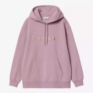 Sudadera CARHARTT WIP W' HOODED CARHARTT WIP - Gentle Pink / Cinneru