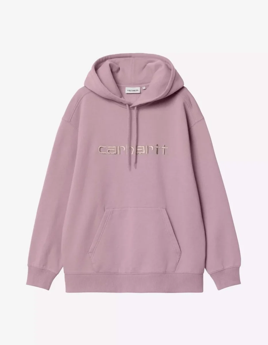 Sudadera CARHARTT WIP W' HOODED CARHARTT WIP - Gentle Pink / Cinneru - Imagen 2
