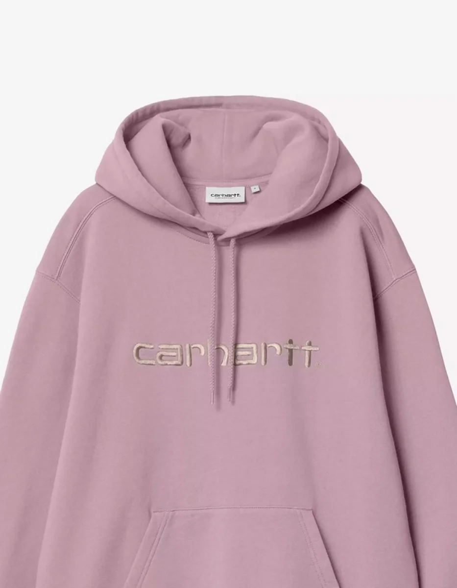 Sudadera CARHARTT WIP W' HOODED CARHARTT WIP - Gentle Pink / Cinneru - Imagen 3