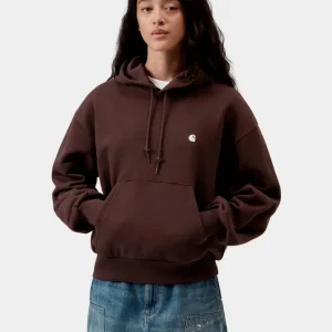 Sudadera CARHARTT WIP W' HOODED CASEY - Palisander / Silver