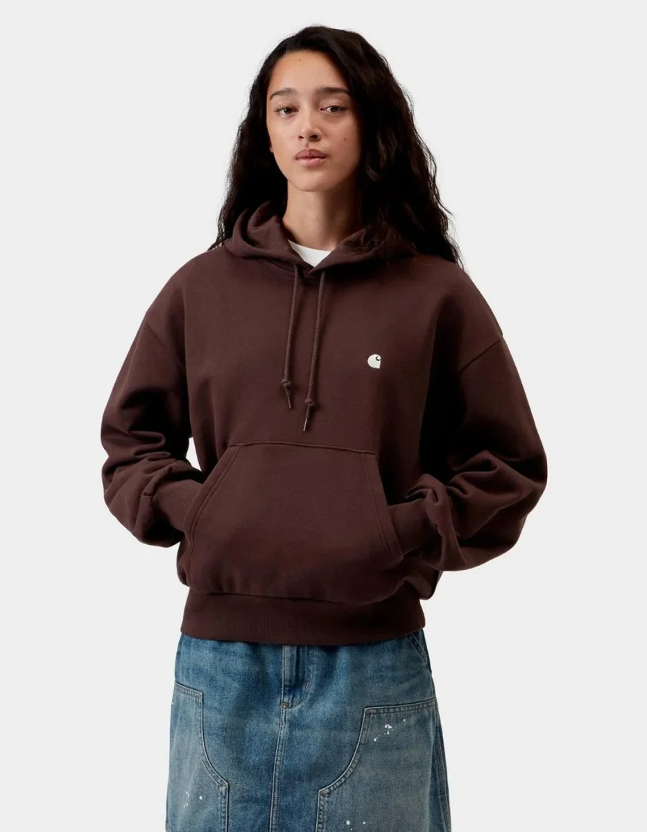 Sudadera CARHARTT WIP W' HOODED CASEY - Palisander / Silver