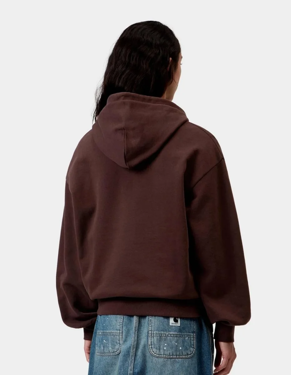 Sudadera CARHARTT WIP W' HOODED CASEY - Palisander / Silver - Imagen 3