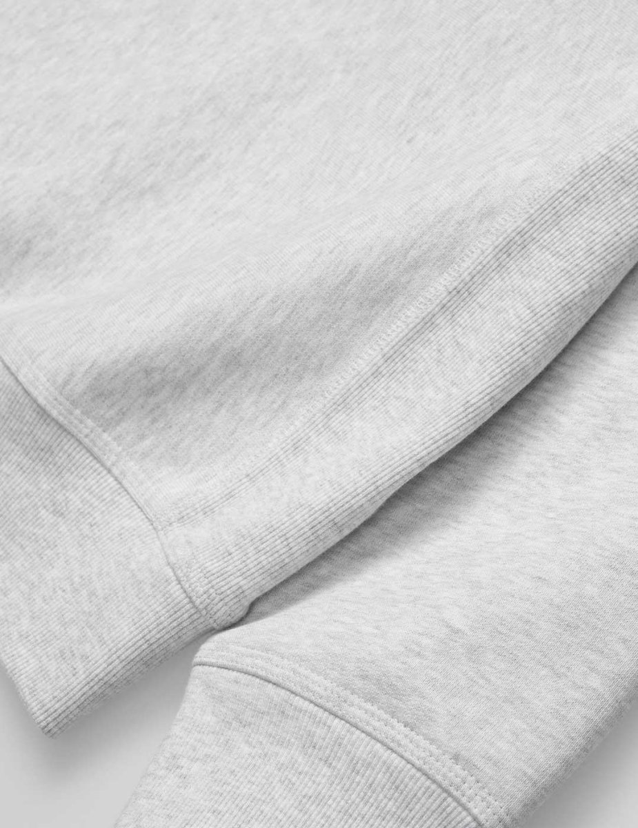 Sudadera ZIP AMERICAN SCRIPT - Ash Heather - Imagen 5
