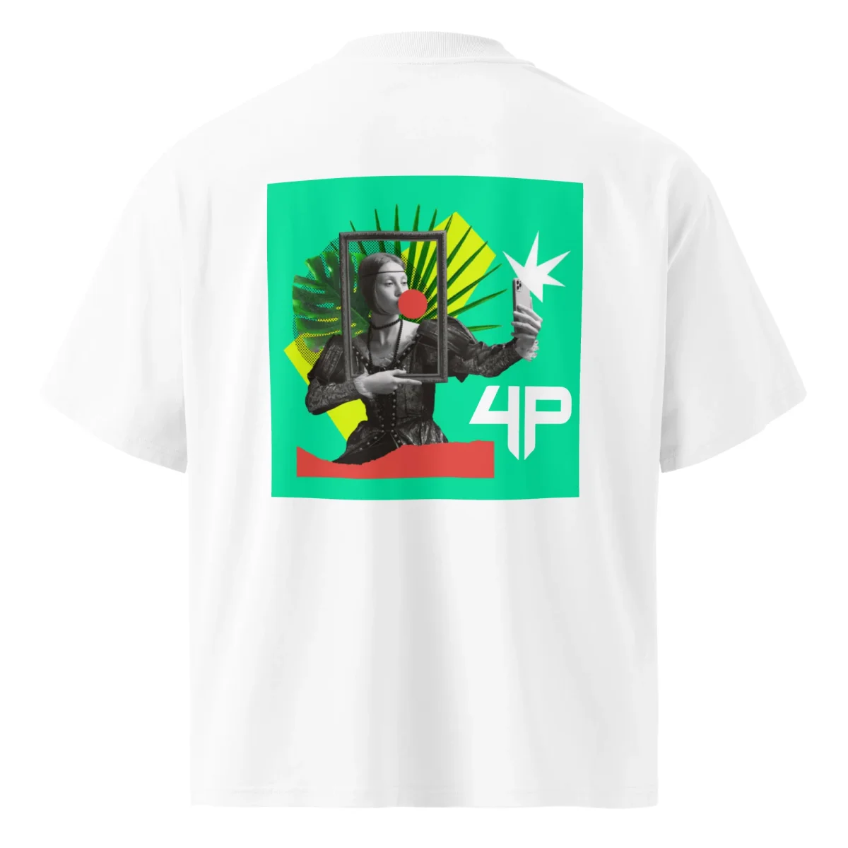 Camiseta oversize orgánica de cuello alto - Imagen 4