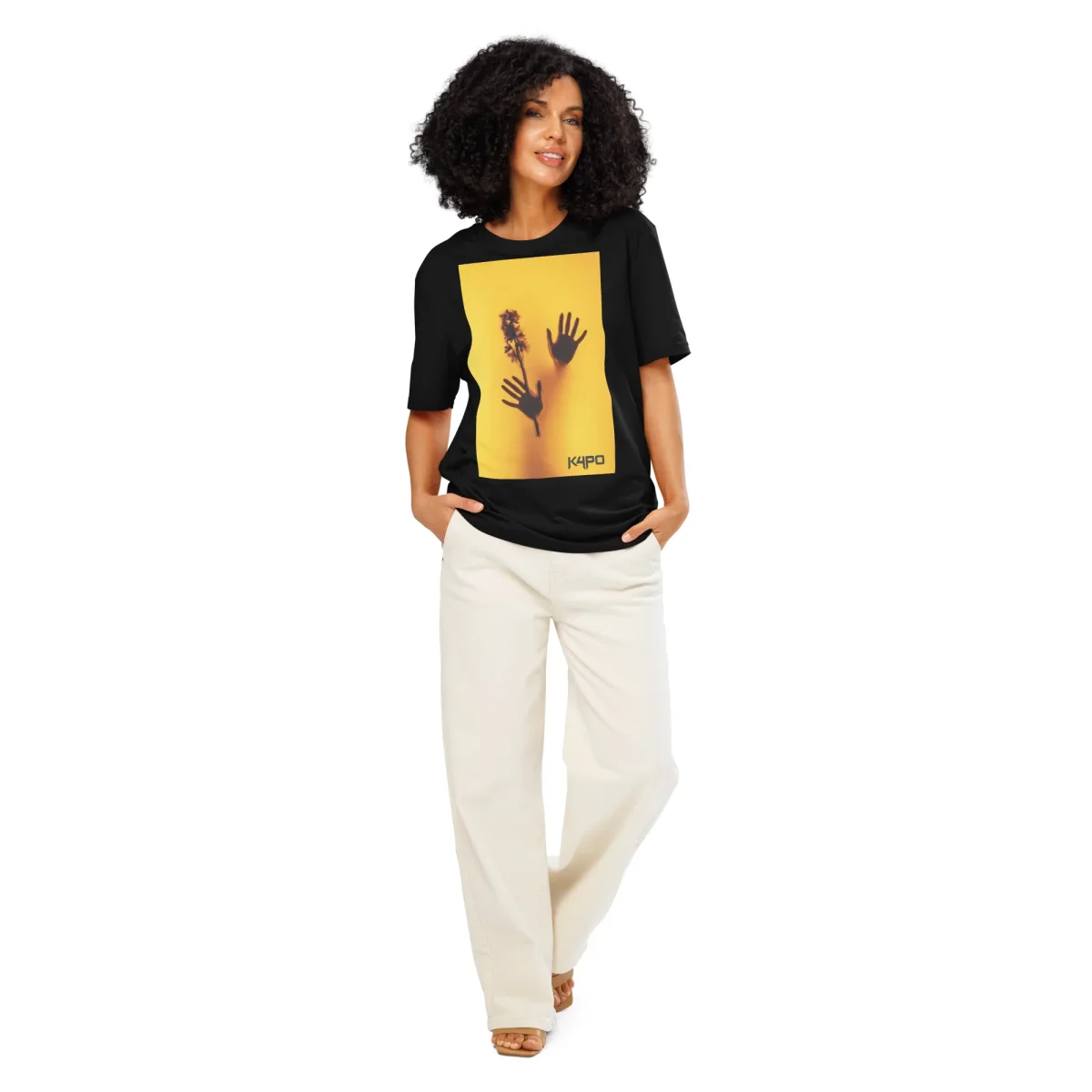 Camiseta orgánica con cuello acanalado unisex - Imagen 3