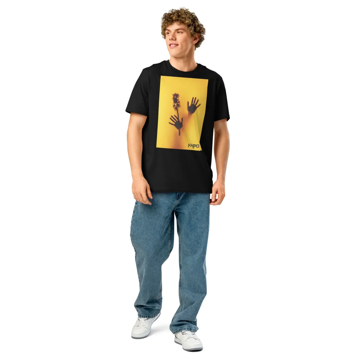 Camiseta orgánica con cuello acanalado unisex - Imagen 4