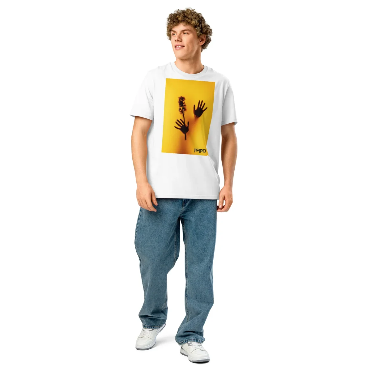 Camiseta orgánica con cuello acanalado unisex - Imagen 6