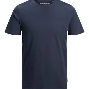 CAMISETA BÁSICA REGULAR MANGA CORTA ORGANIC - Navy Blazer Detail:SLIM