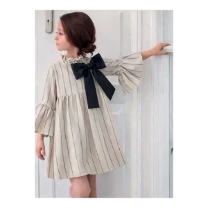Vestido Colección Rayas Mangas Acampanadas Eve Children