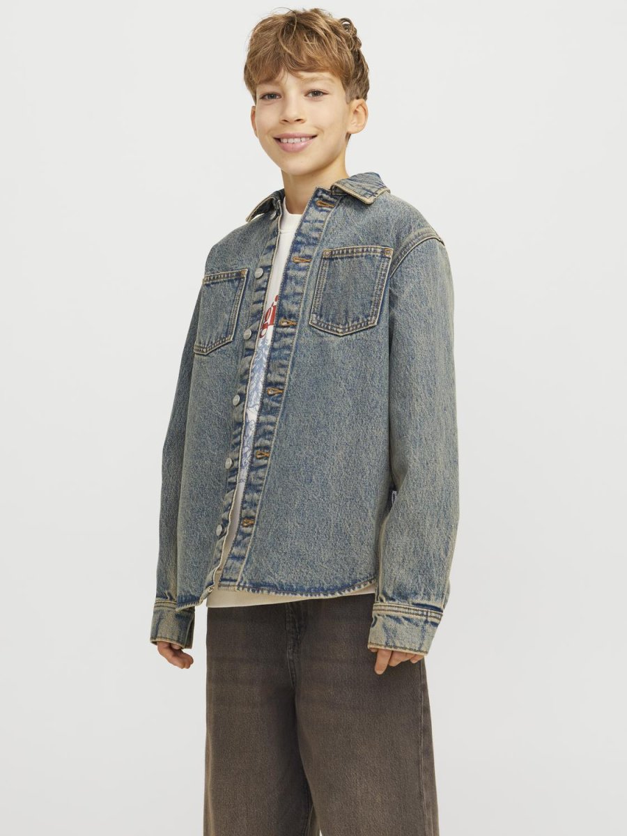 SOBRECAMISA CLÁSICA DE JEAN HENRY JNR - Faded Denim - Imagen 2