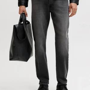 JEAN TAPERED TIRO BAJO MIKE 426 - Black Denim