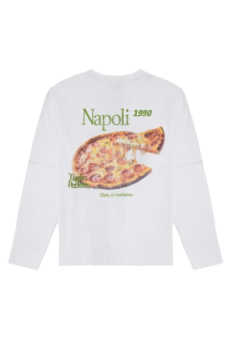 CAMISETA MANGA LARGA PIZZA BMK-White - Imagen 6