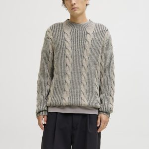 SWEATER RELAXED ACANALADO CARL - Volcanic Ash