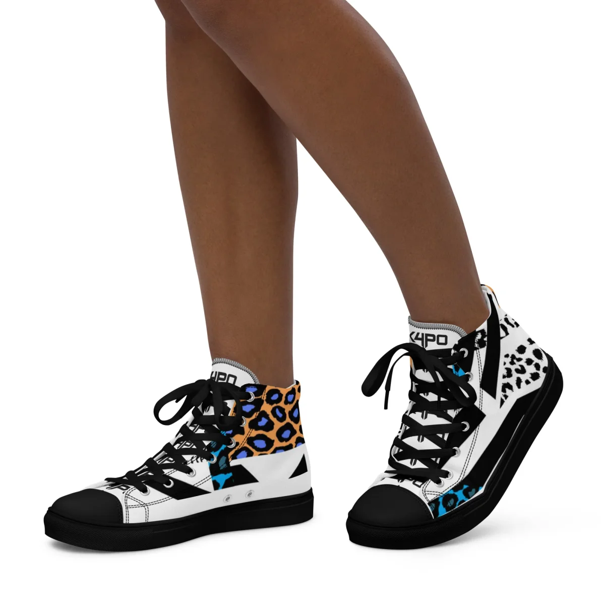 Zapatillas de caña alta para mujer - Leopard 324 - Imagen 3