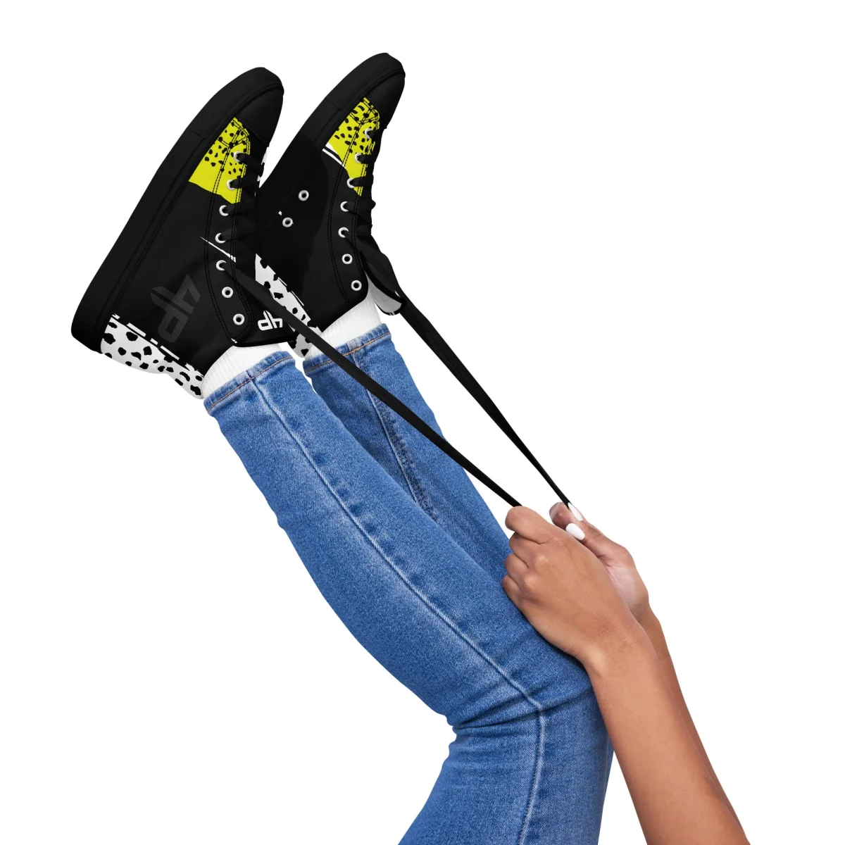 Zapatillas de lona de caña alta para mujer - Imagen 3