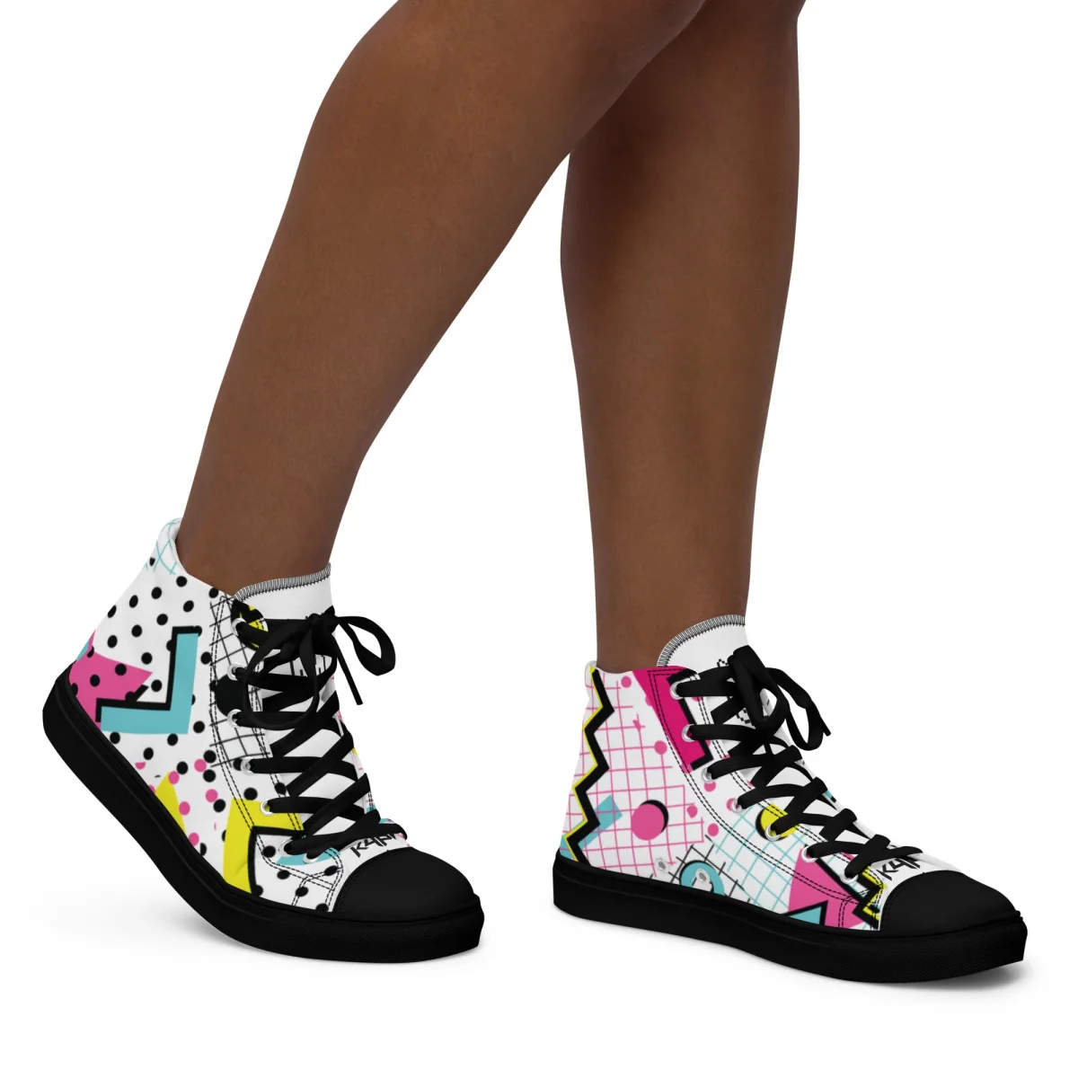 Zapatillas de lona de caña alta para mujer - Imagen 4