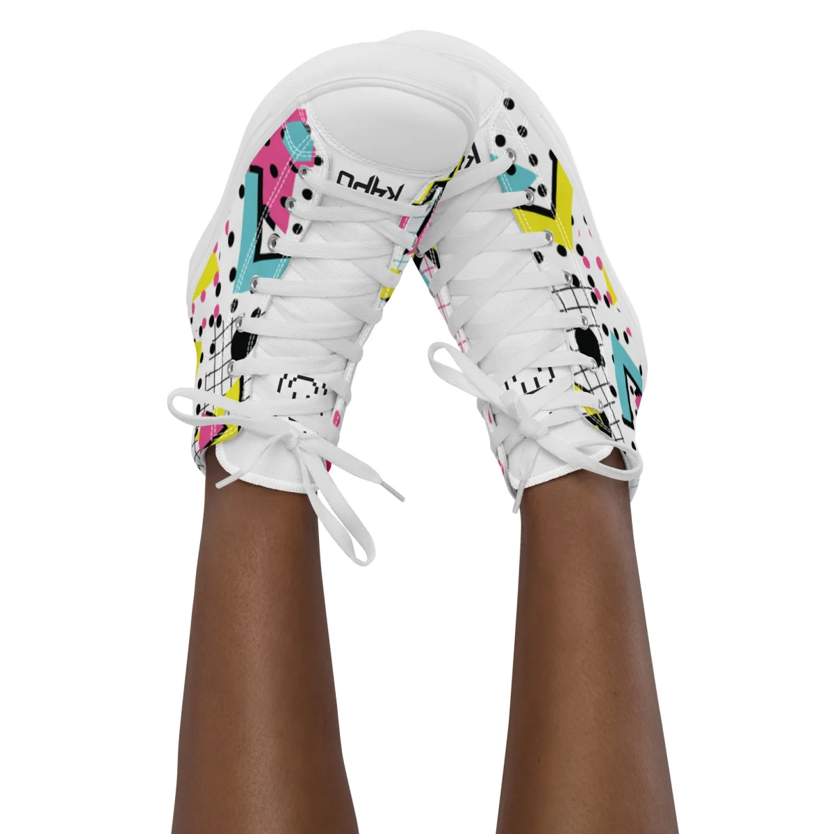 Zapatillas de lona de caña alta para mujer - Imagen 8