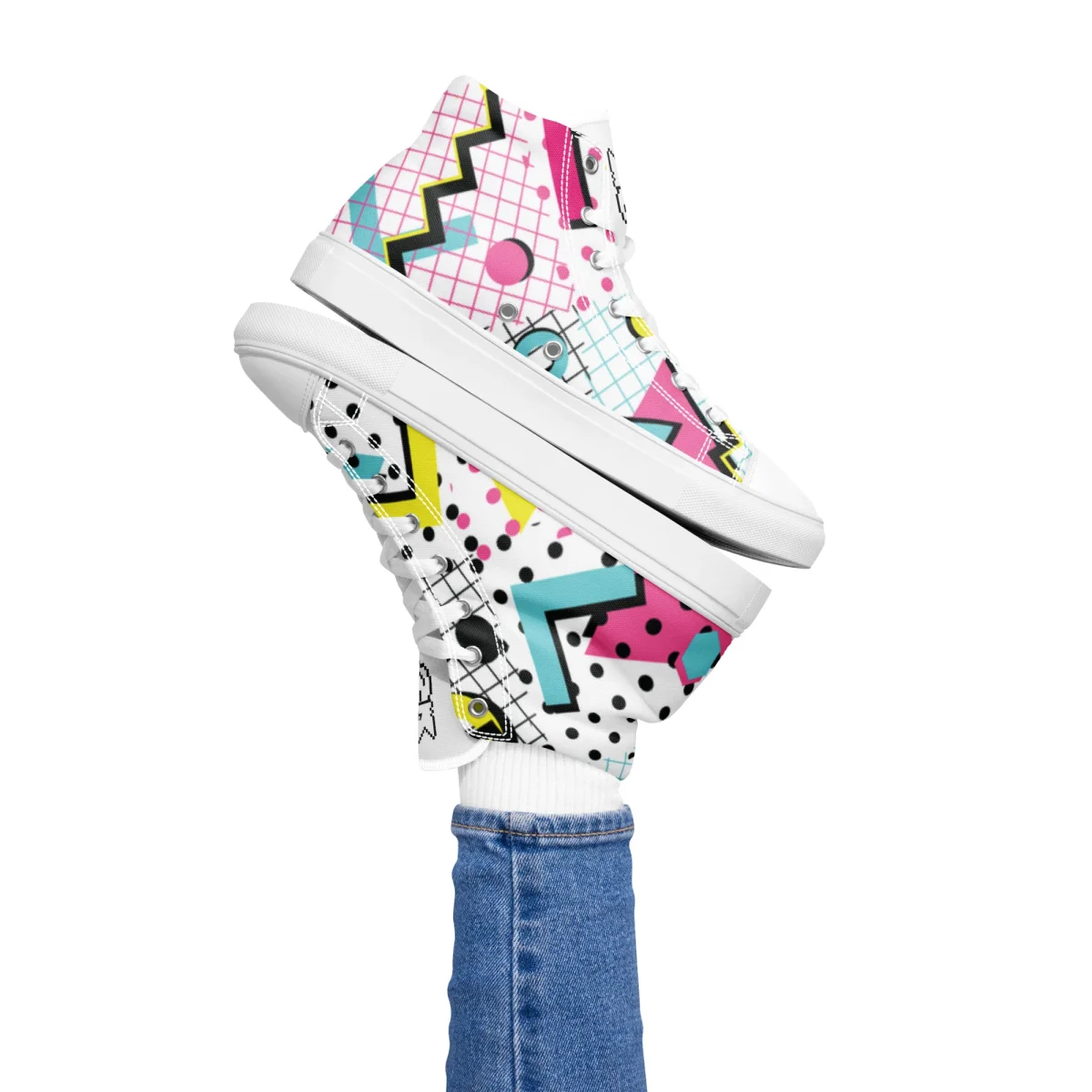 Zapatillas de lona de caña alta para mujer - Imagen 6