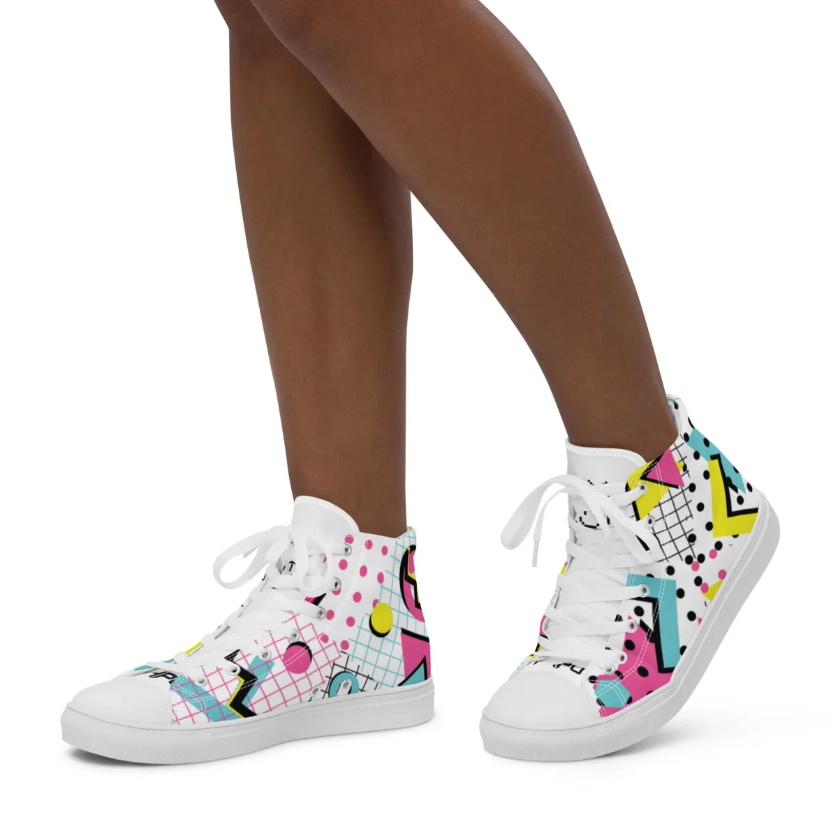 Zapatillas de lona de caña alta para mujer - Imagen 9
