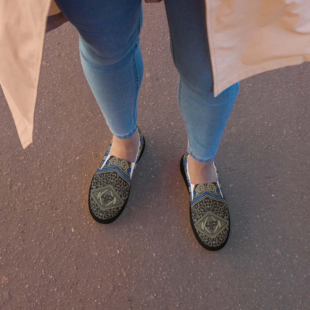 Zapatillas sin cordones para mujer - Barroco 0905 - Imagen 6