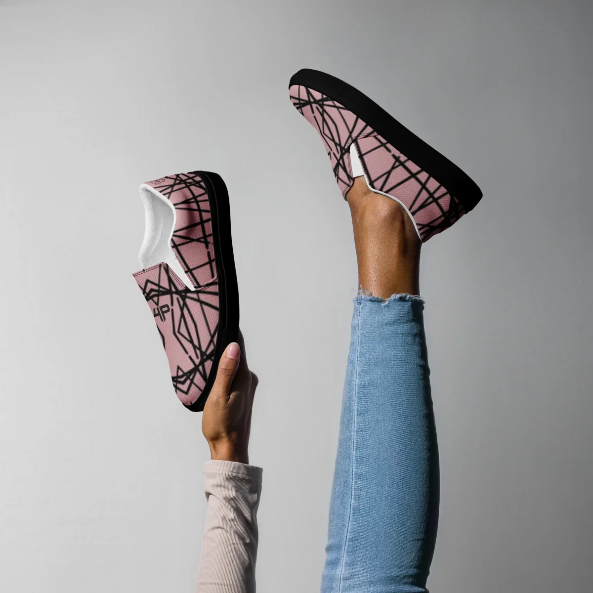 Zapatillas sin cordones para mujer - Pinkline 570 - Imagen 4
