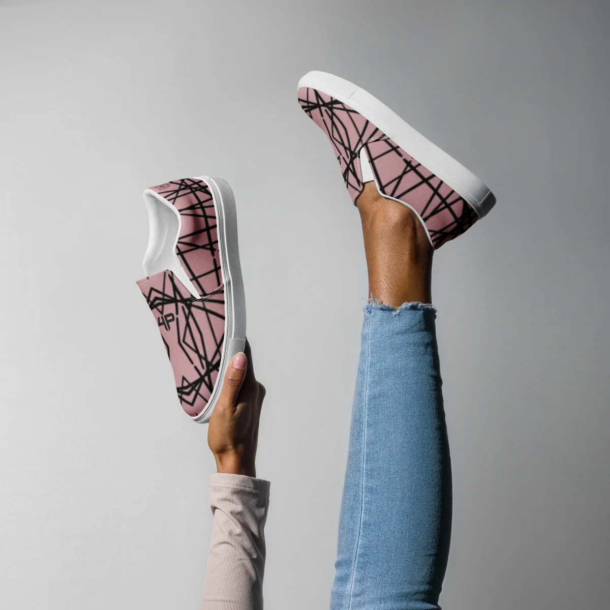 Zapatillas sin cordones para mujer - Pinkline 570 - Imagen 8