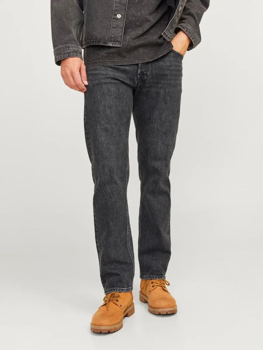 JEAN RELAXED TIRO ALTO CHRIS 079 - Black Denim