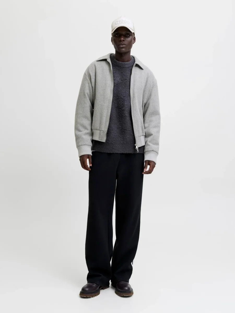 CAMPERA BOMBER COVER - Grey Melange - Imagen 3