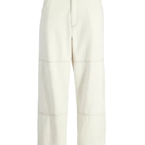 PANTALÓN RELAXED TIRO MEDIO CON COSTURAS OWEN - Cloud Dancer