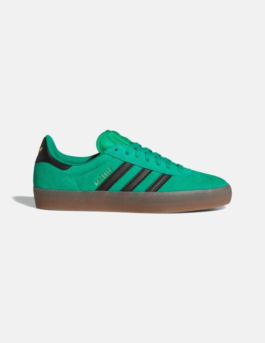 Zapatillas ADIDAS GAZELLE ADV - Court Green/Black/Gum - Imagen 2