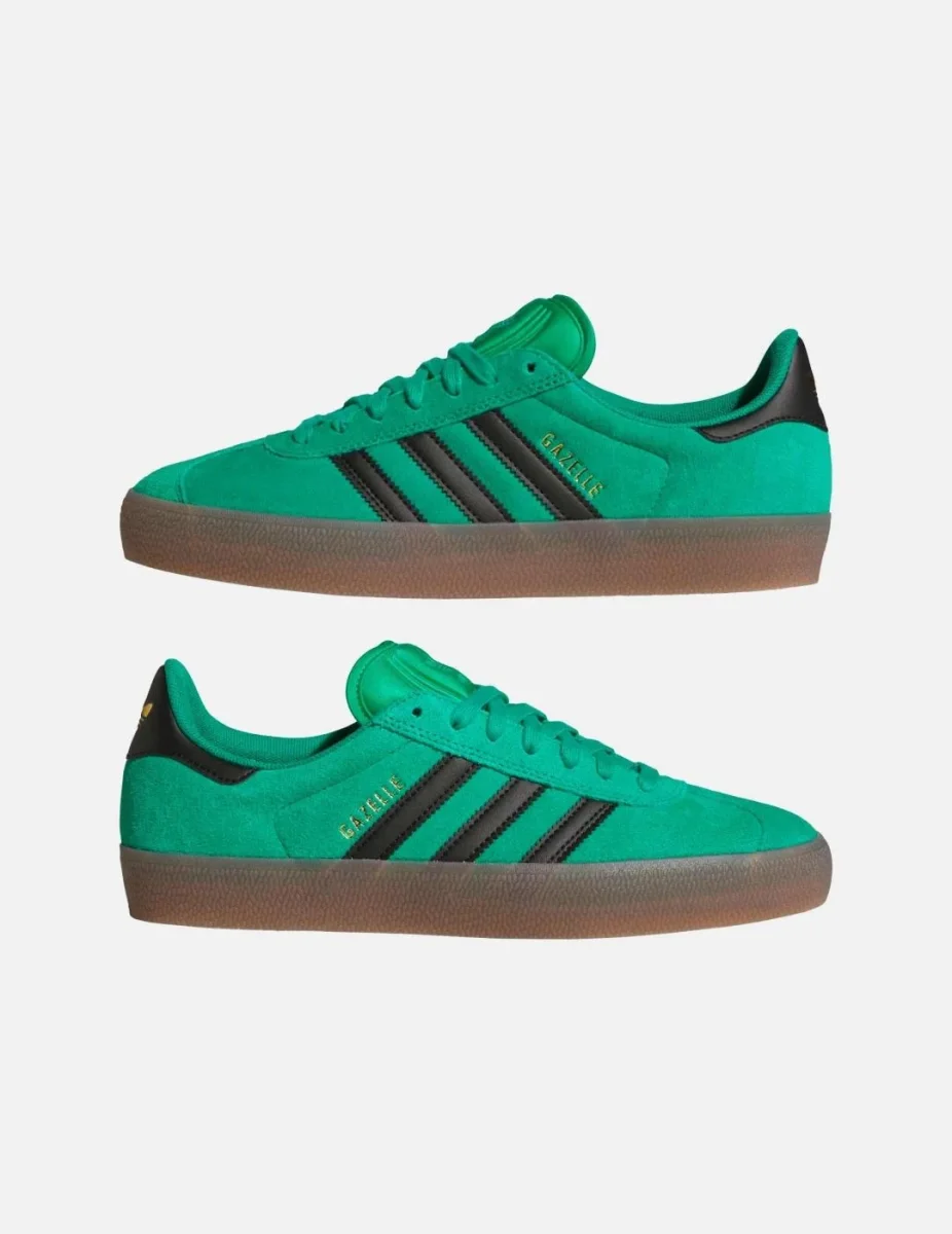 Zapatillas ADIDAS GAZELLE ADV - Court Green/Black/Gum - Imagen 4